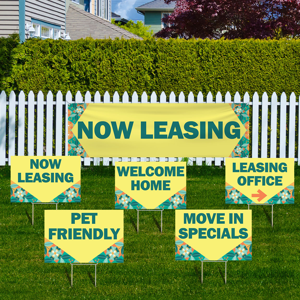 Sunshine Garden- Banner and Yard Sign Marketing Bundle