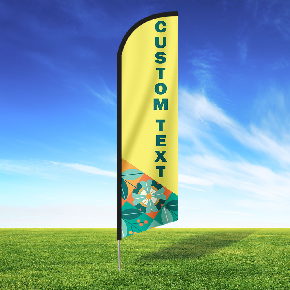 Sunshine Garden Custom Feather Flag