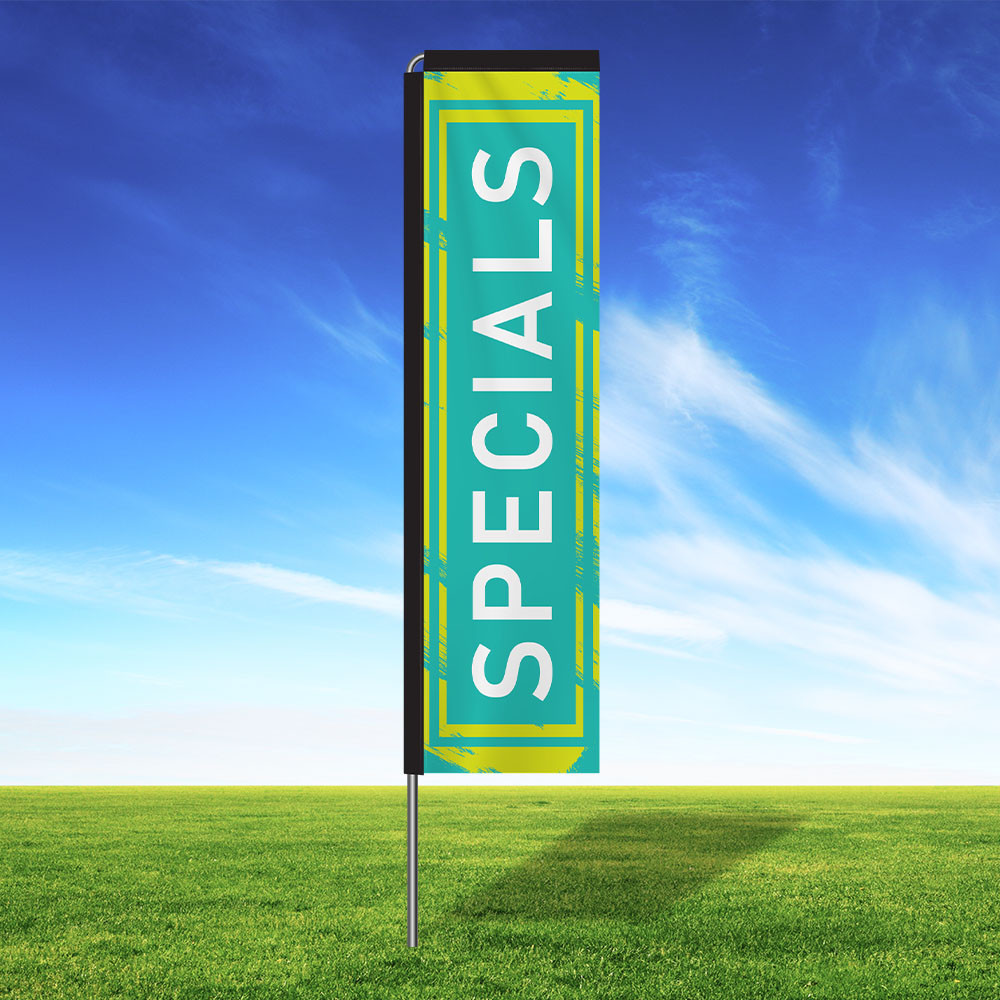 Lime Lagoon Rectangle Flag Kit