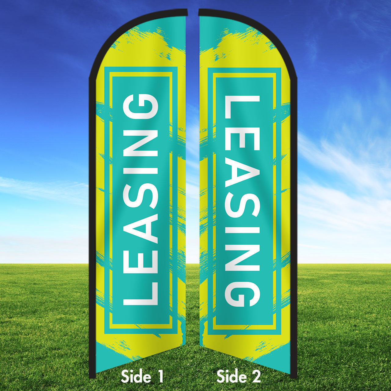 Lime Lagoon- Feather Flag and Yard Sign Marketing Bundle