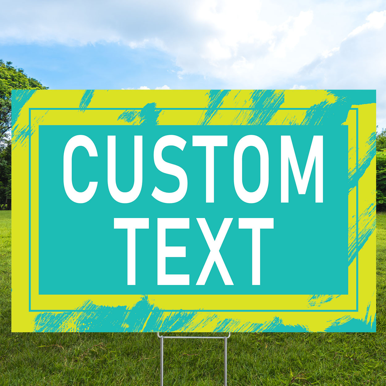 Lime Lagoon- Semi Custom Coroplast Sign