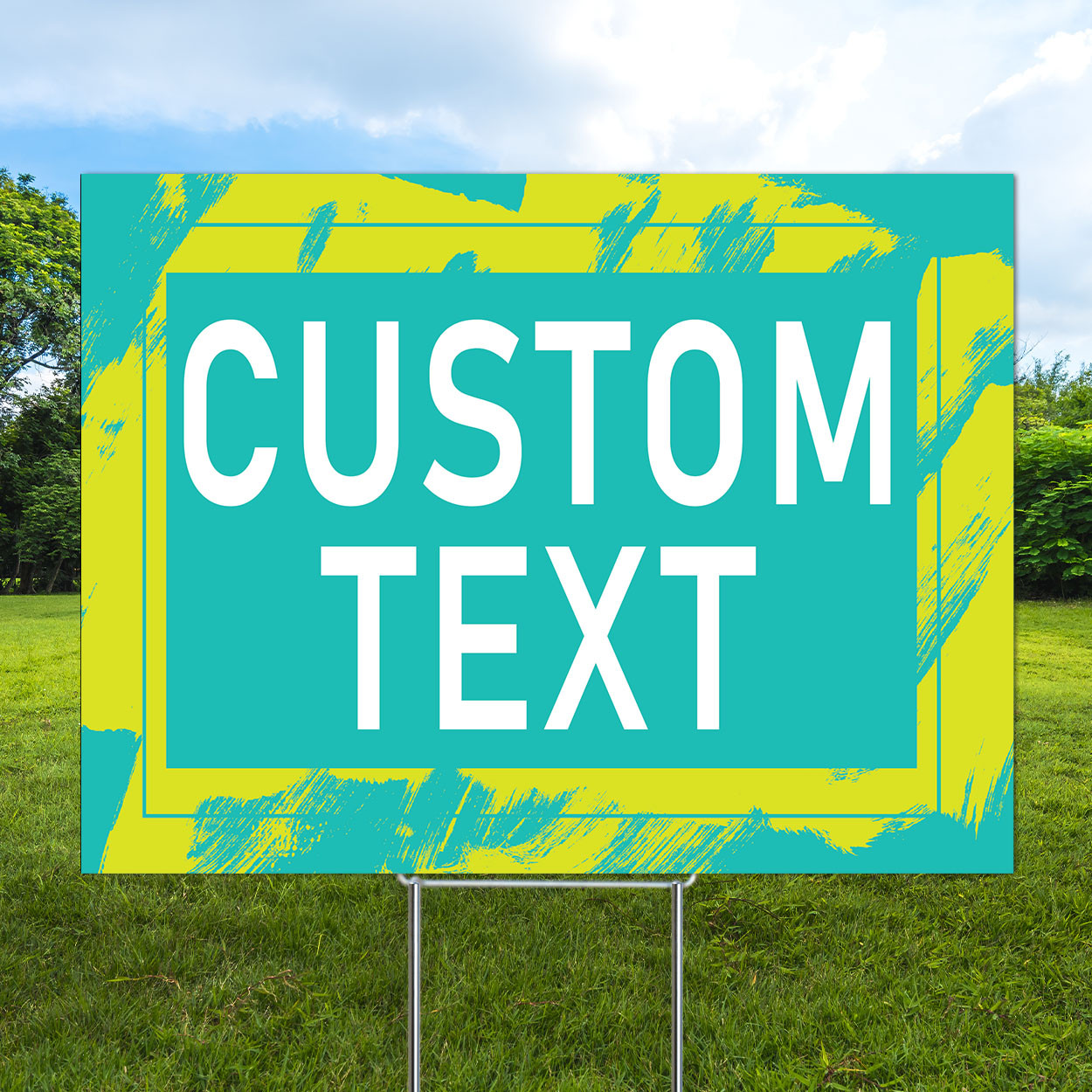 Lime Lagoon- Semi Custom Coroplast Sign