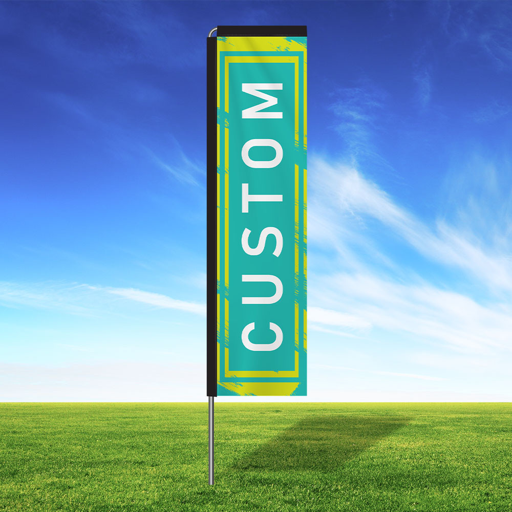 Lime Lagoon Custom Rectangle Flag Kit