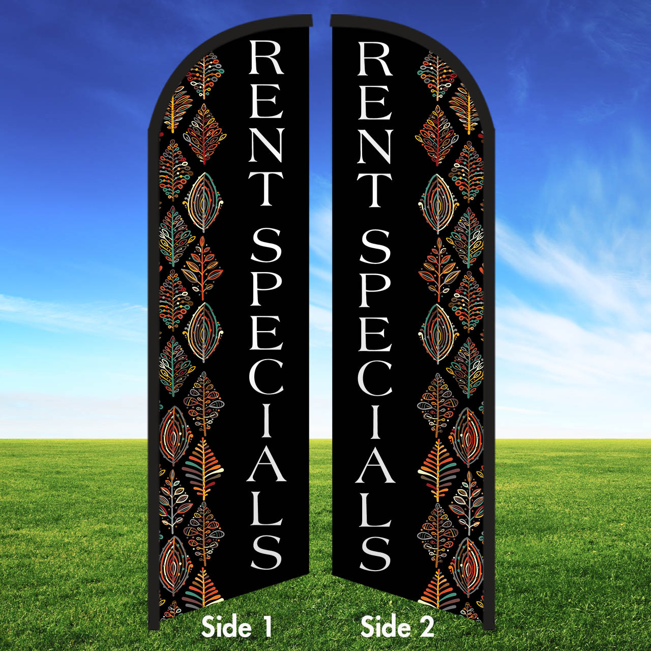 Neon Harvest- Double Sided Feather Flag Kit