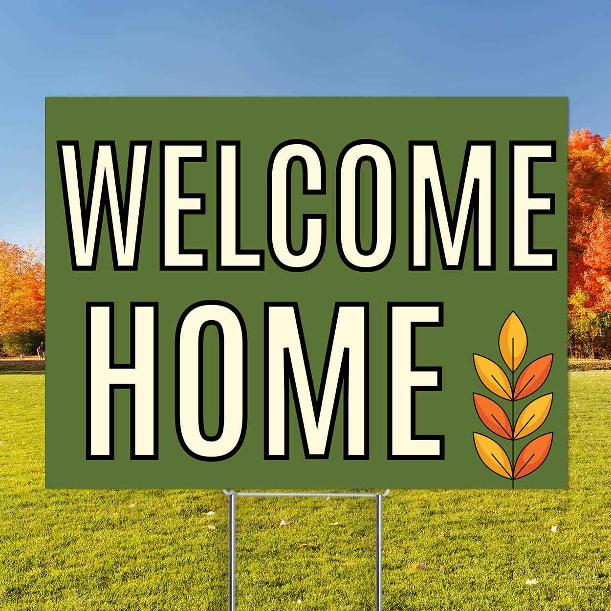 Golden Leaves- Banner and Yard Sign Marketing Bundle