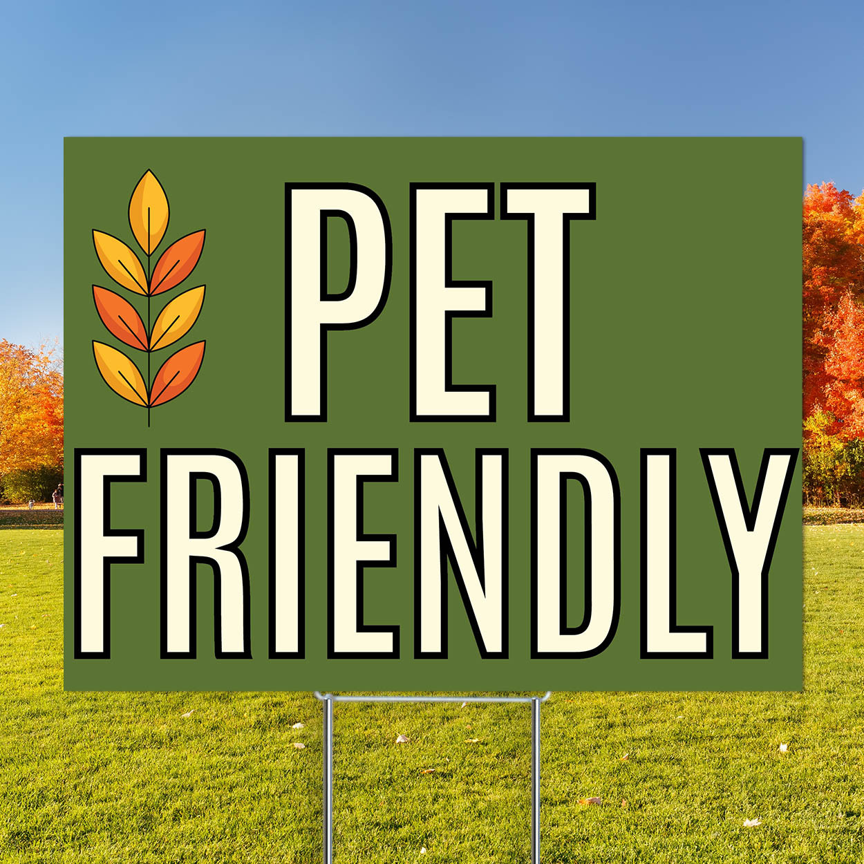 Golden Leaves- Banner and Yard Sign Marketing Bundle