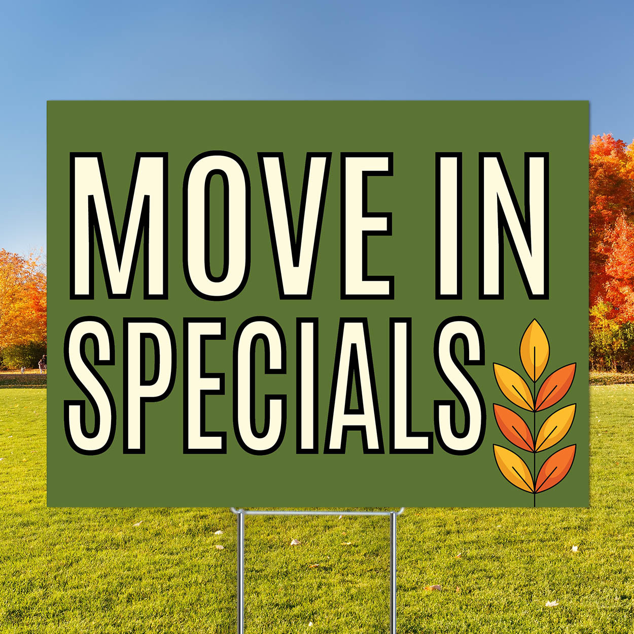 Golden Leaves- Banner and Yard Sign Marketing Bundle