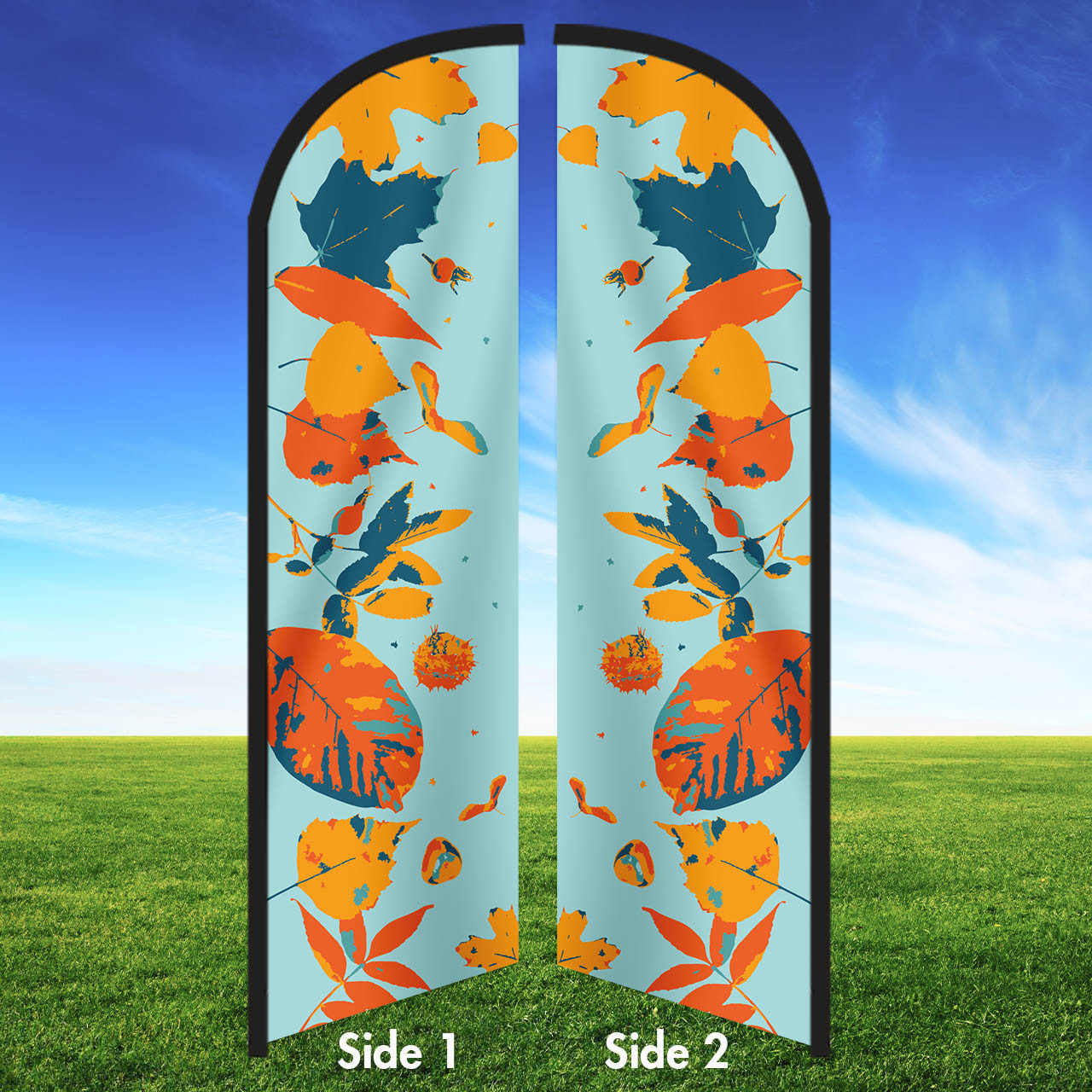 Hello Autumn- Double Sided Feather Flag Kit