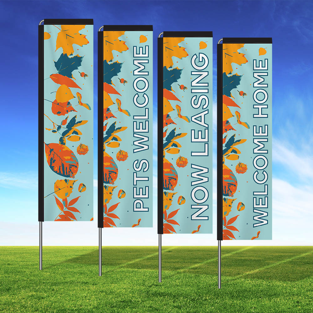 Hello Autumn Rectangle Flag Kit