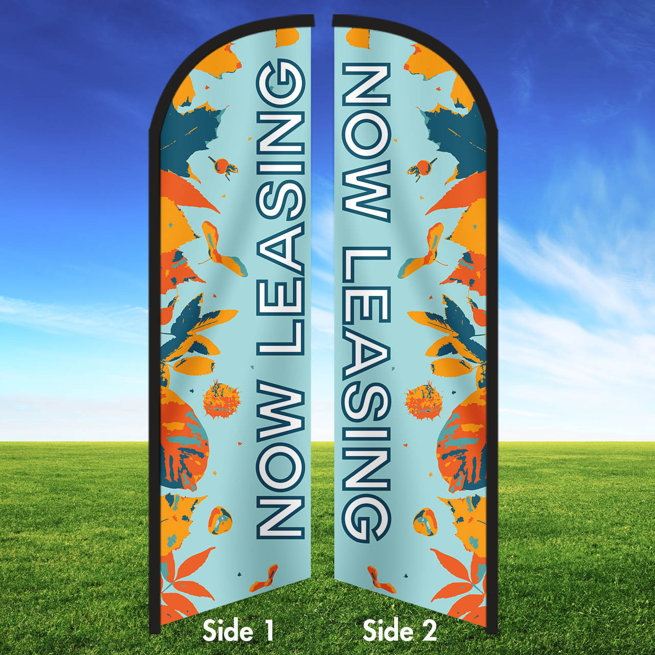 Hello Autumn- Feather Flag and Yard Sign Marketing Bundle