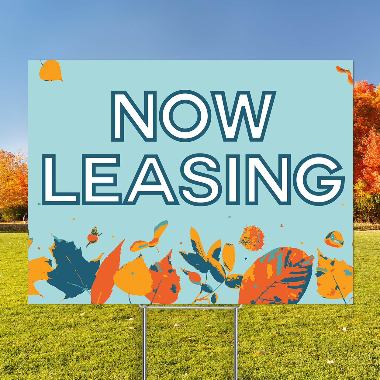 Hello Autumn - Vertical Flag and Yard Sign Marketing Bundle
