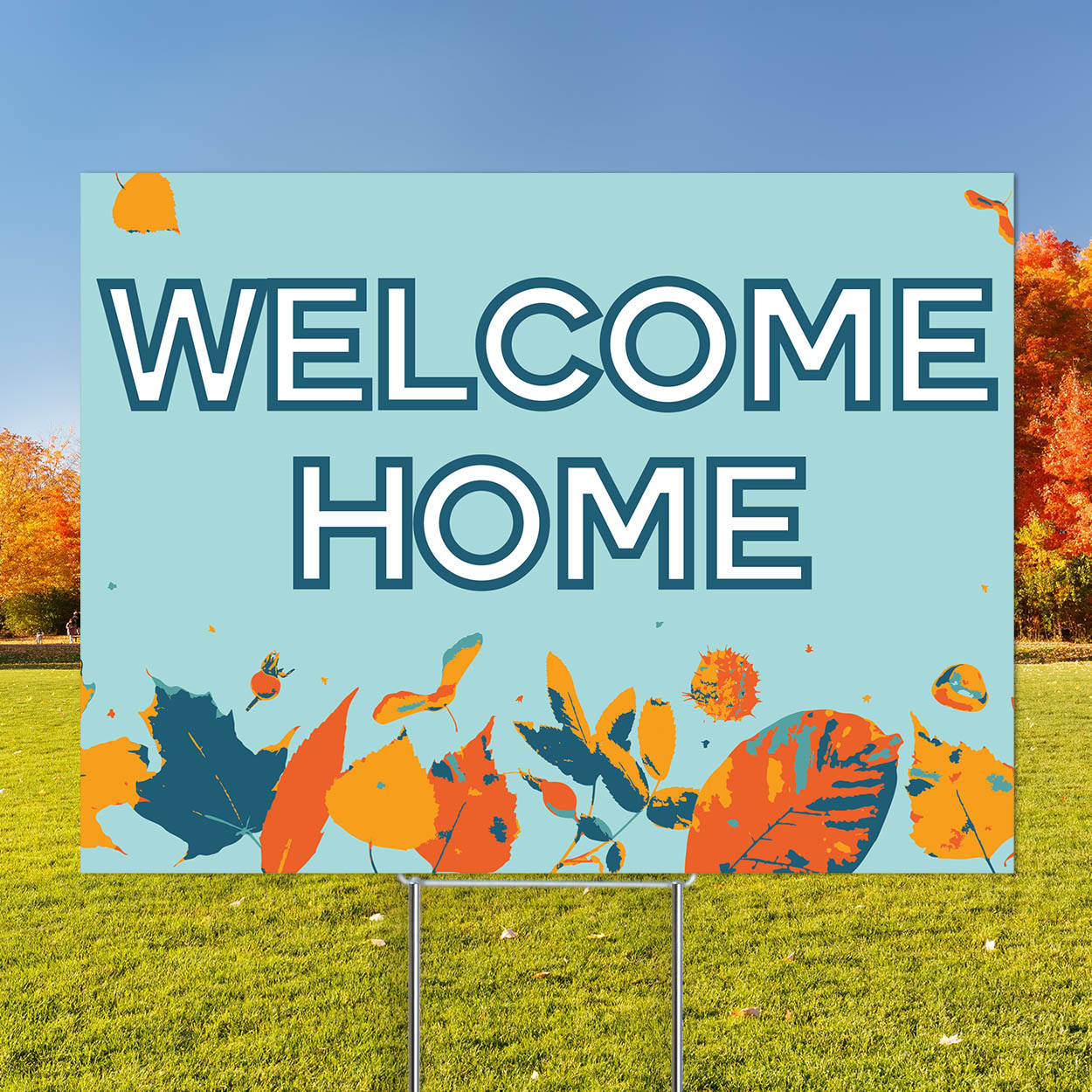 Hello Autumn - Rectangle Flag and Yard Sign Marketing Bundle
