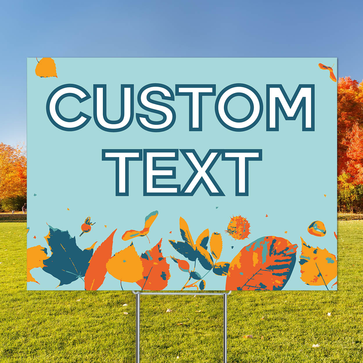 Hello Autumn - Semi Custom Coroplast Sign