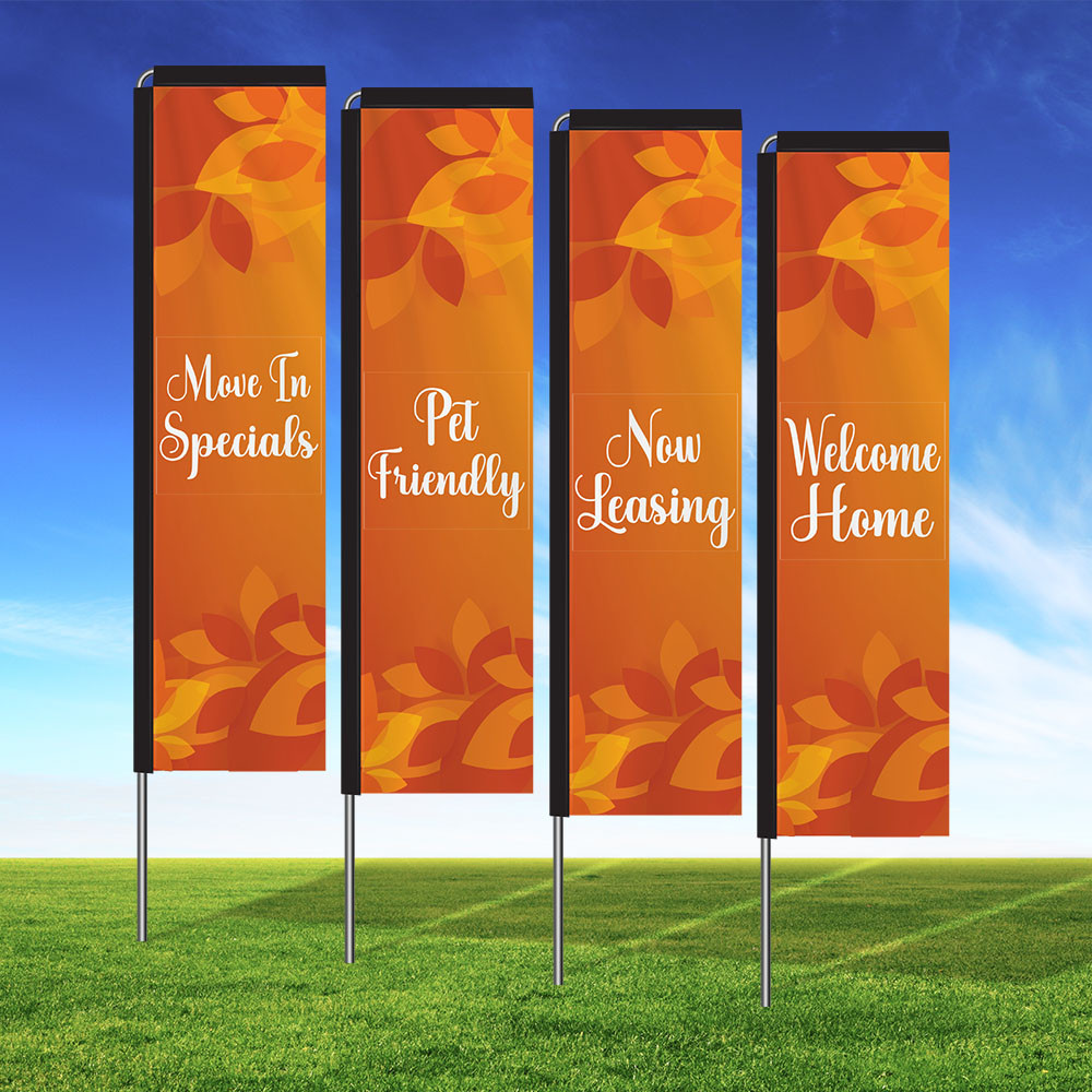 Rustic Autumn Rectangle Flag Kit
