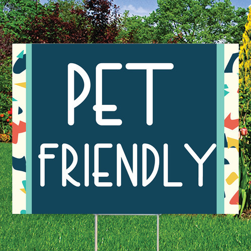Confetti Coroplast Signs - PET FRIENDLY