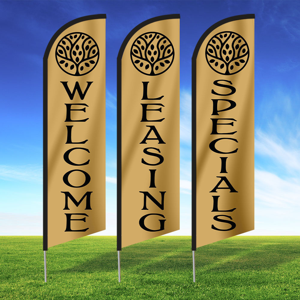 Golden Oak Tree Gold: Widebody Flags- 24/7 Windleasers