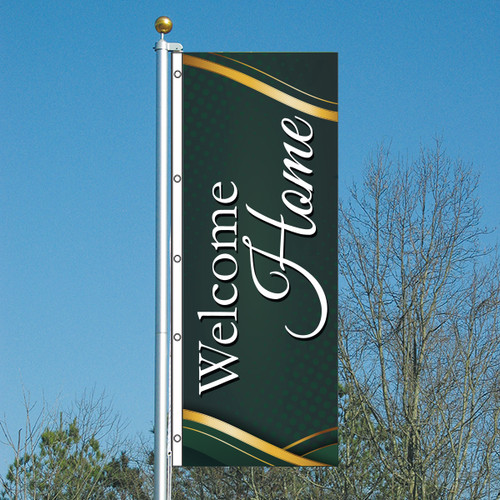 Evergreen - 3x8 Vertical Outdoor Marketing Flag