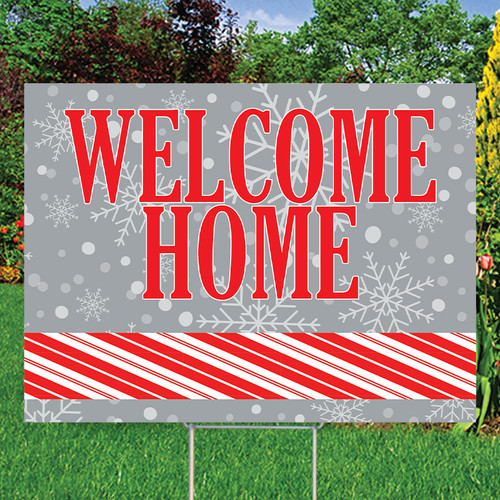 Candy Cane: 18" x 24"  Yard Sign