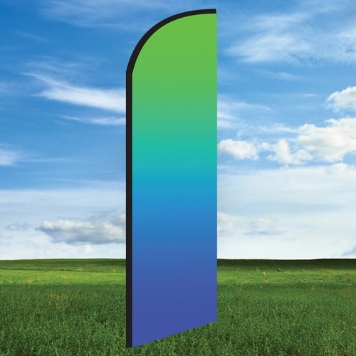 Gradient Blue Green - Accent Feather Flags