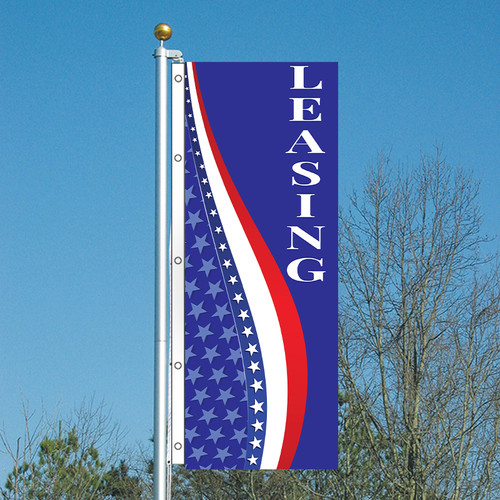 Patriotic Blue Star - Vertical Flag and Yard Sign Marketing Bundle