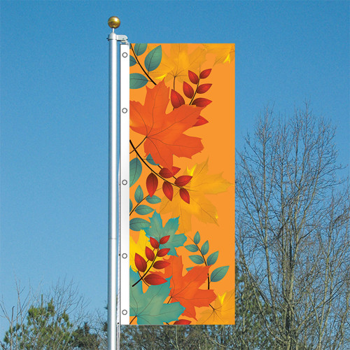 Fall Season - 3x8 Vertical Outdoor Marketing Flag