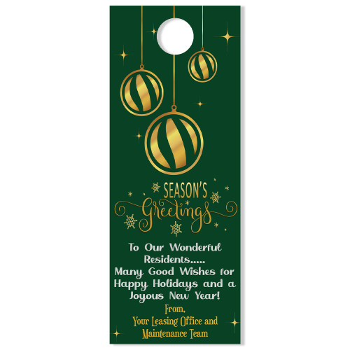 Holiday Recipe Doorhanger