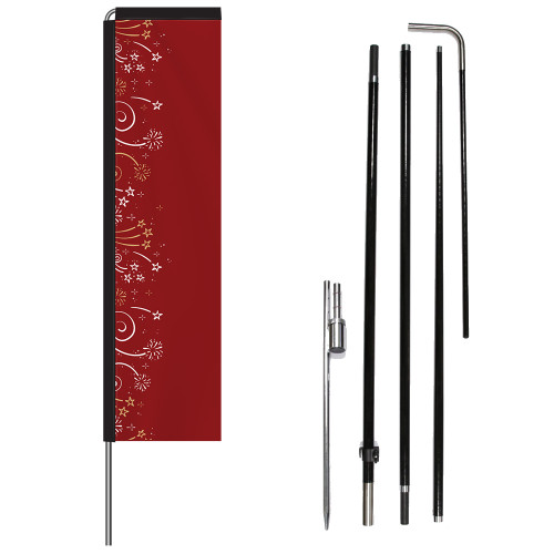 Flagpole Kit for Rectangle Vertical Flags