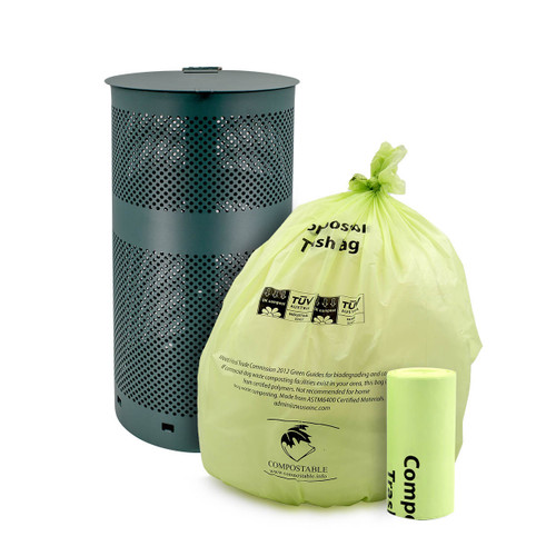 Compostable Dog Station Can Liner - Medium (8-13 gallons) Case of 200