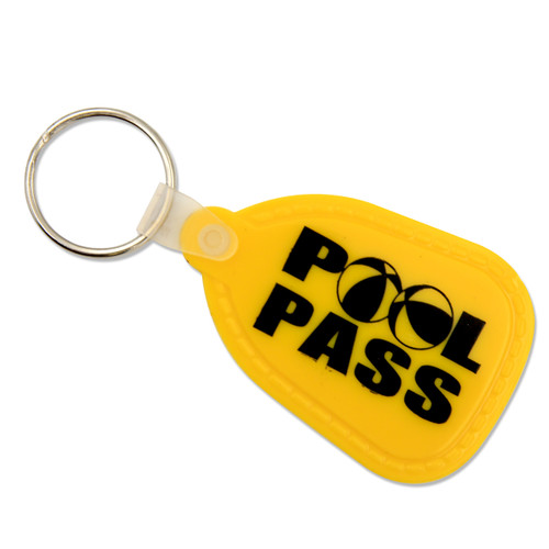 Pool Pass Keychain - Yellow