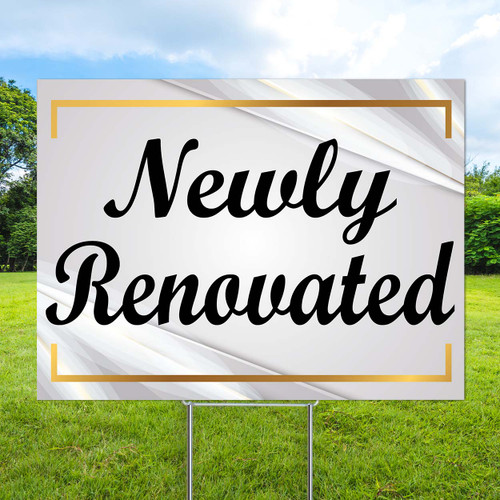 Newly Renovated Golden: Yard Sign