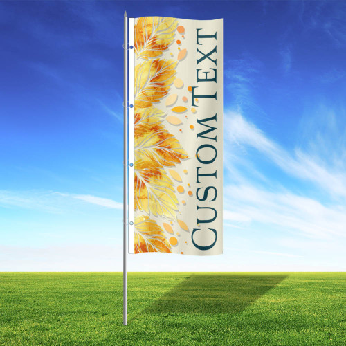 Autumn Gold Custom 3' x 8' Vertical Flag