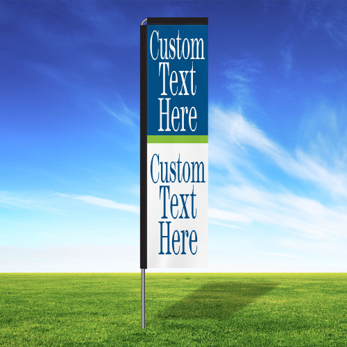 Cheerful Custom Rectangle Flag Kit