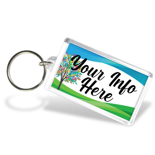Rainbow Tree Acrylic Keychain