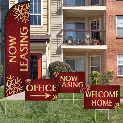 Velvet Flake- Feather Flag and Yard Sign Marketing Bundle