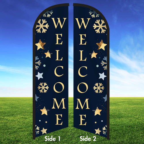 Midnight Glow - Double Sided Feather Flag Kit