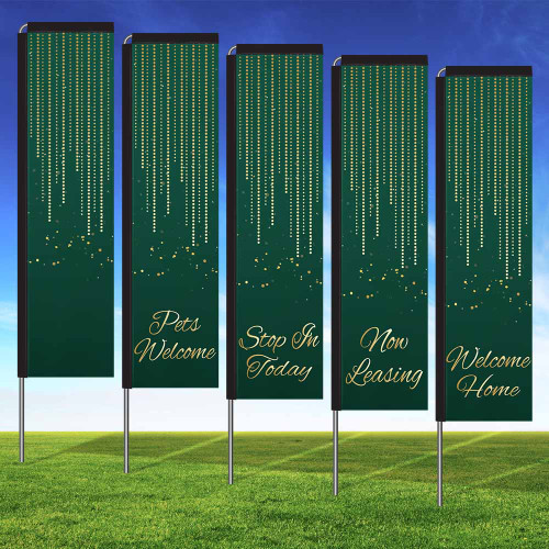 Luxe Evergreen Rectangle Flag Kit
