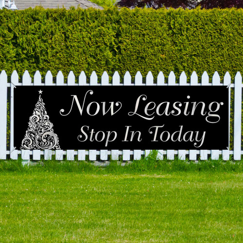Black Tie Holiday 3x10 Outdoor Heavy Duty Vinyl Banner