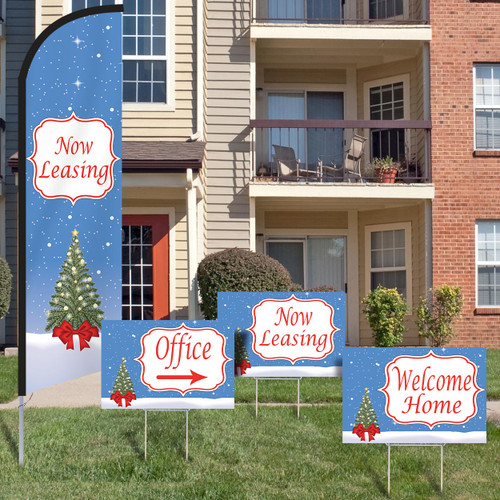Starry Tinsel - Feather Flag and Yard Sign Marketing Bundle Starry Tinsel - Feather Flag and Yard Sign Marketing Bundle