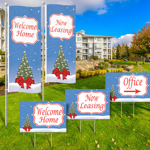Starry Tinsel - Vertical Flag and Yard Sign Marketing Bundle