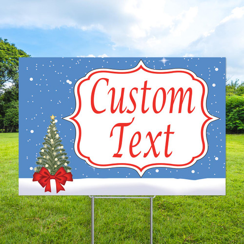 Starry Tinsel Semi Custom Coroplast Sign