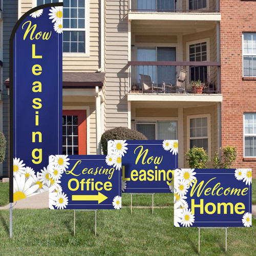 Daisy Flowers- Feather Flag and Yard Sign Marketing Bundle