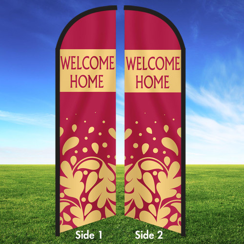 Berry Aura- Double Sided Feather Flag Kit