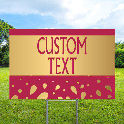 Berry Aura - Semi Custom Coroplast Sign