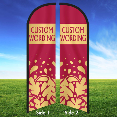 Berry Aura Custom Feather Flag