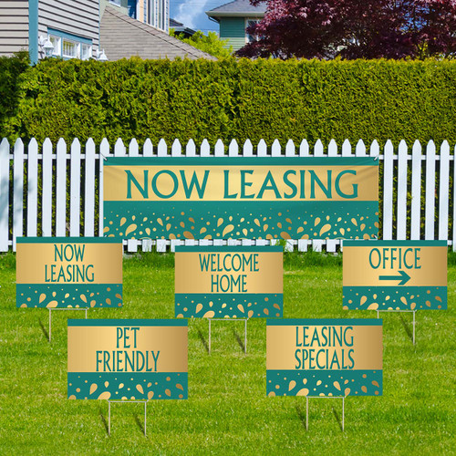 Teal Aura- Banner and Yard Sign Marketing Bundle