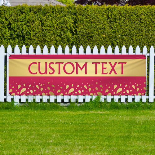 Berry Aura Theme - 3x10 Banner Outdoor Heavy Duty Vinyl