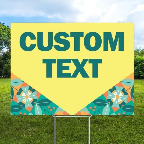Sunshine Garden - Semi Custom Coroplast Sign