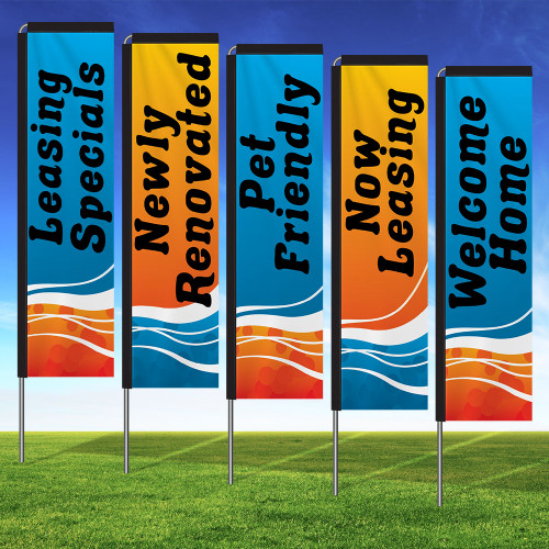 Tangerine Tide Rectangle Flag Kit