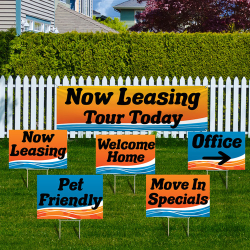 Tangerine Tide- Banner and Yard Sign Marketing Bundle