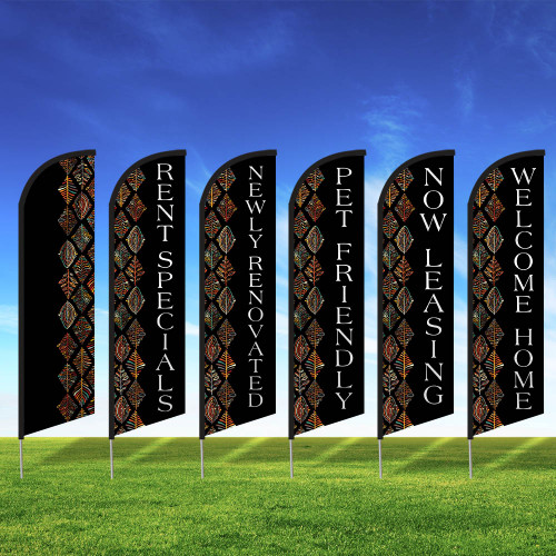 Neon Harvest- Double Sided Feather Flag Kit